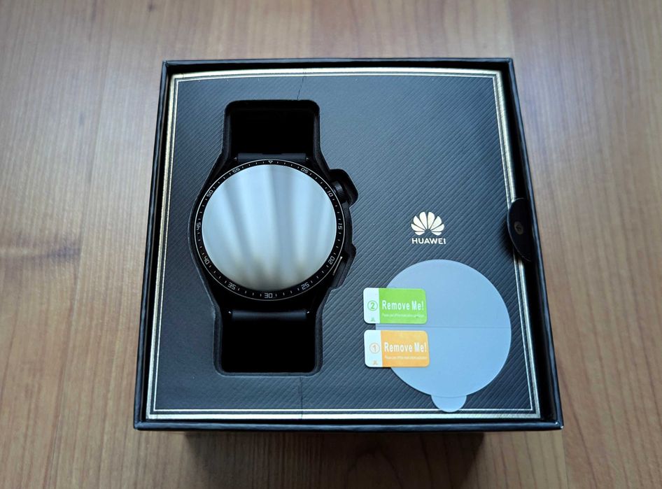 Смарт часы HUAWEI Watch GT 3 46mm Black AMOLED + Подарки