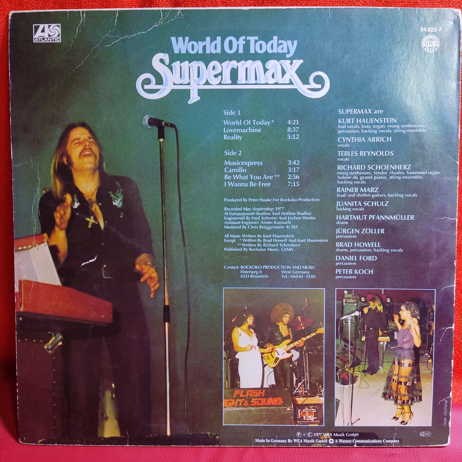 Supermax - Вінілові платівки.Альбом та Maxi-single 12"45rpm