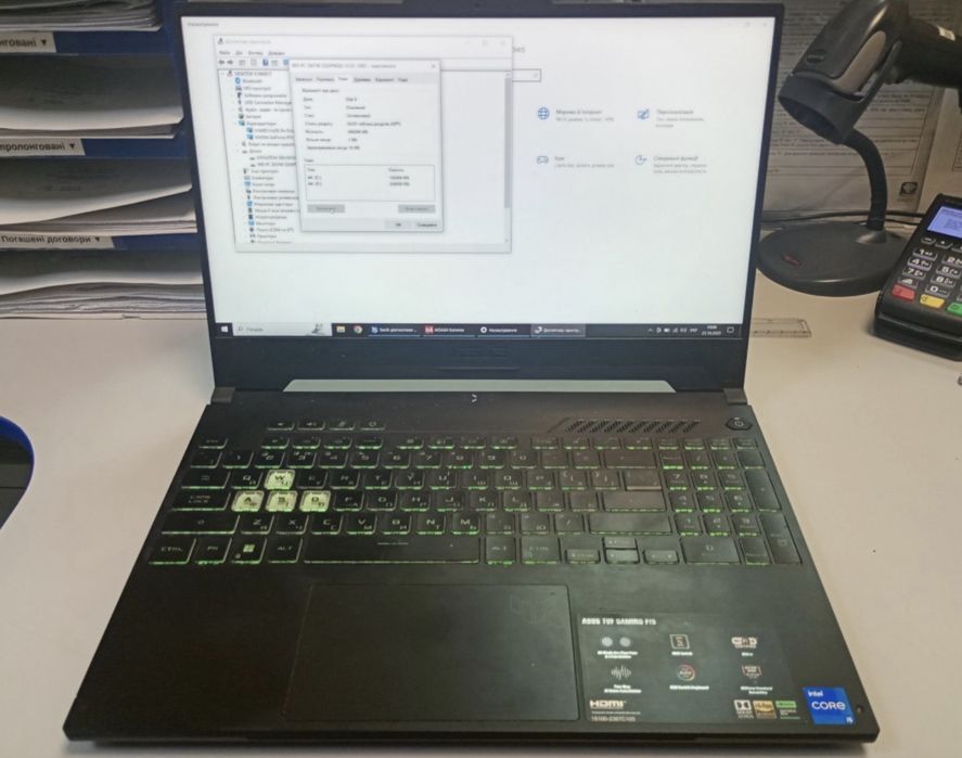 Продам ноутбук asus tuf gaming f15