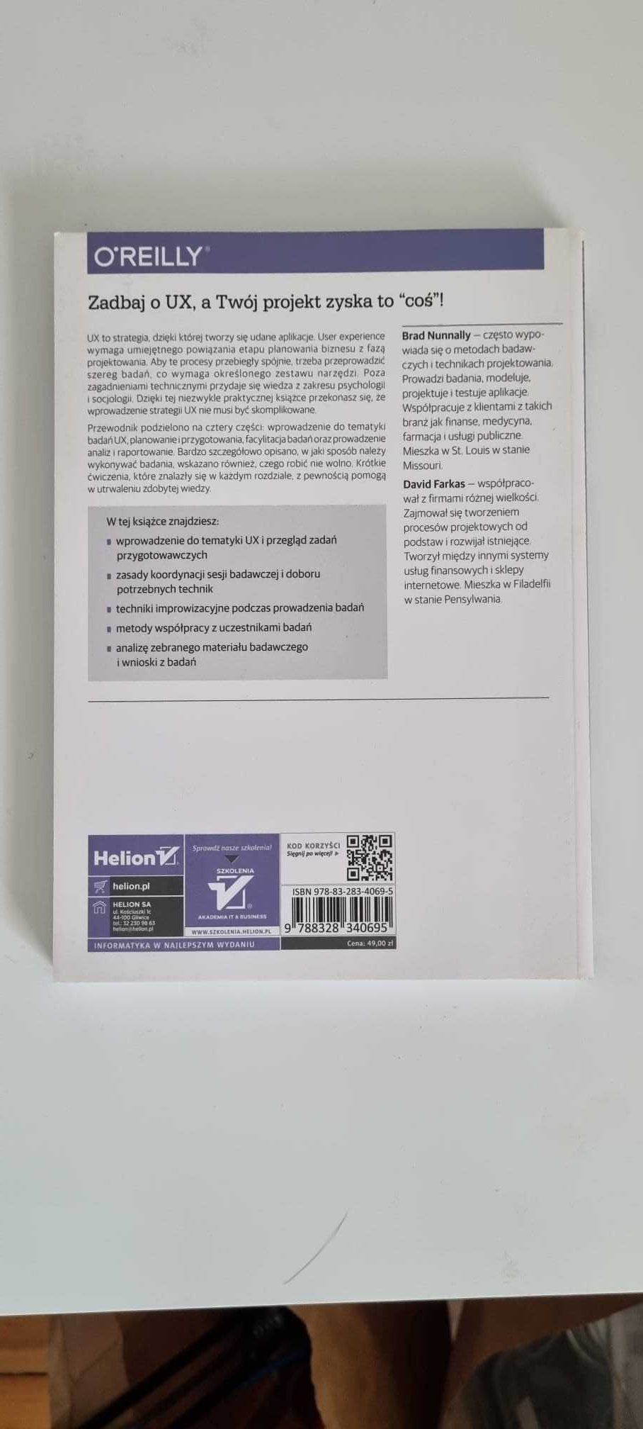 Badanie UX.Praktyczne techniki projektowania bezkonkurencyjnych