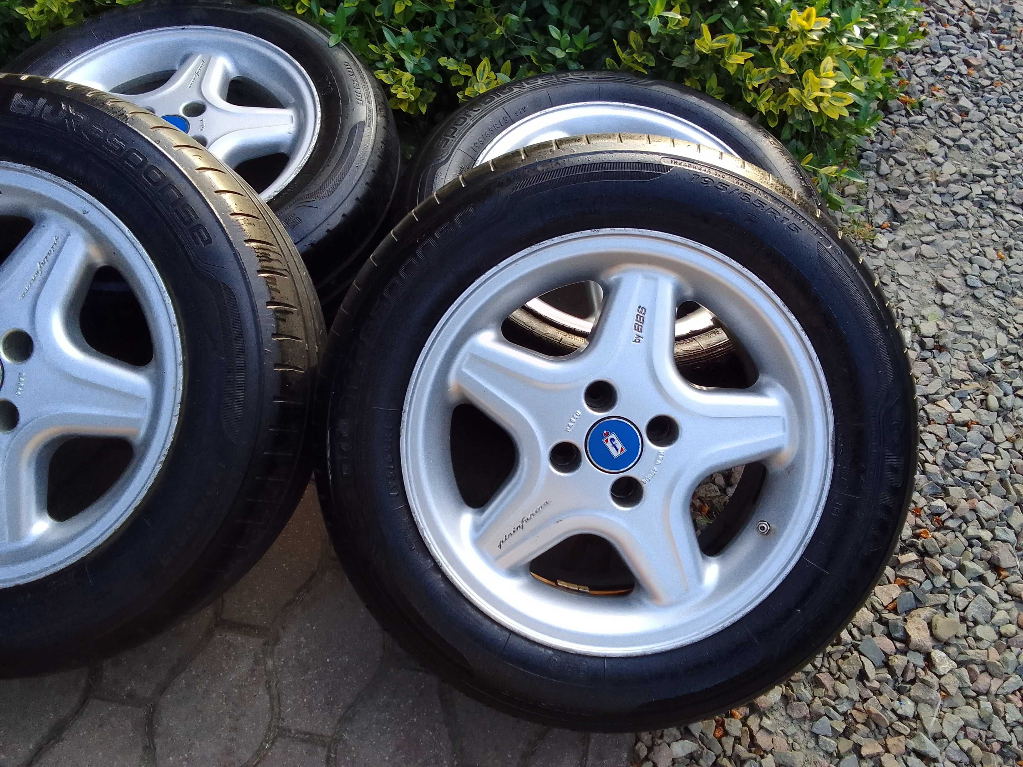 Koła letnie 4x100 15 BBS Pininfarina oryginał!Kia,Toyota,Vw,Renault