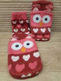 Новые детские махровые носки-тапочки Совы (из США)