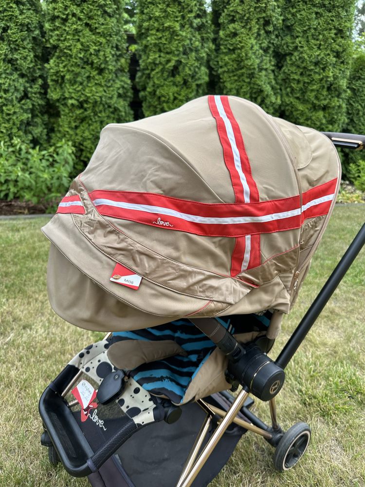 Cybex mios karolina kurkova złoty wózek dzieciecy