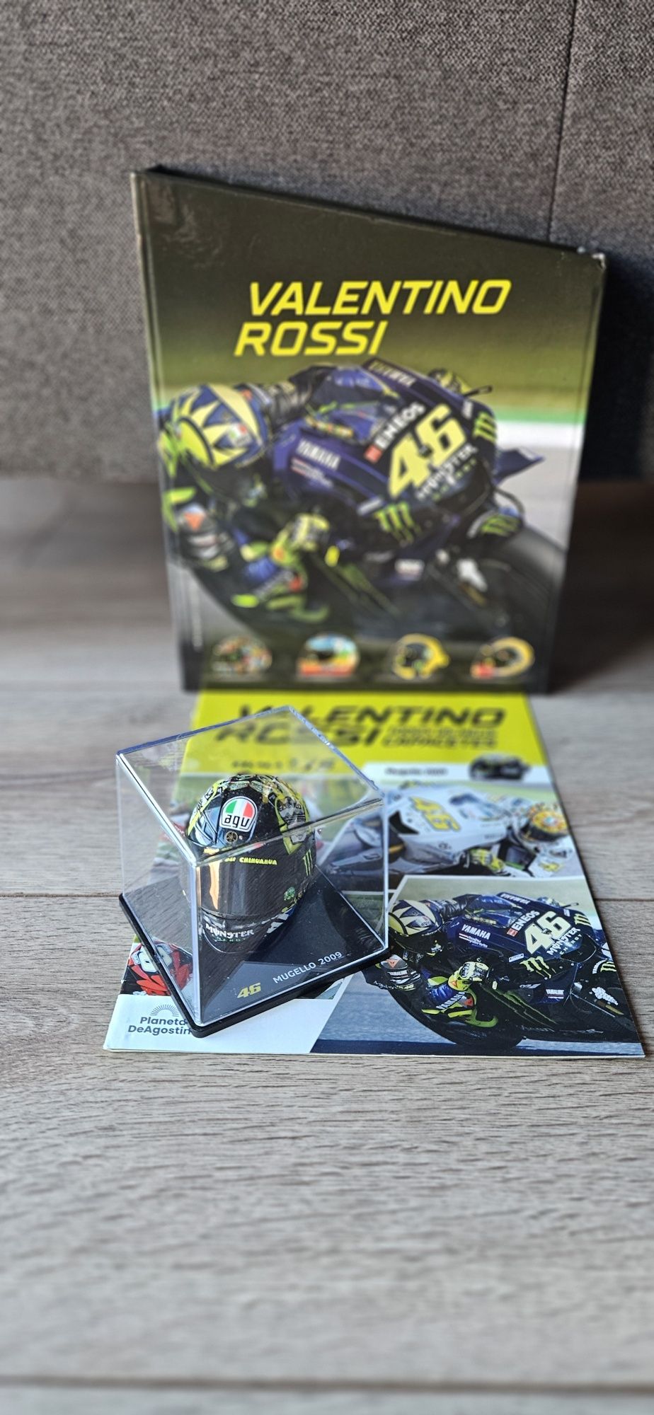 Capacete valentino rossi 46 escala 1/5