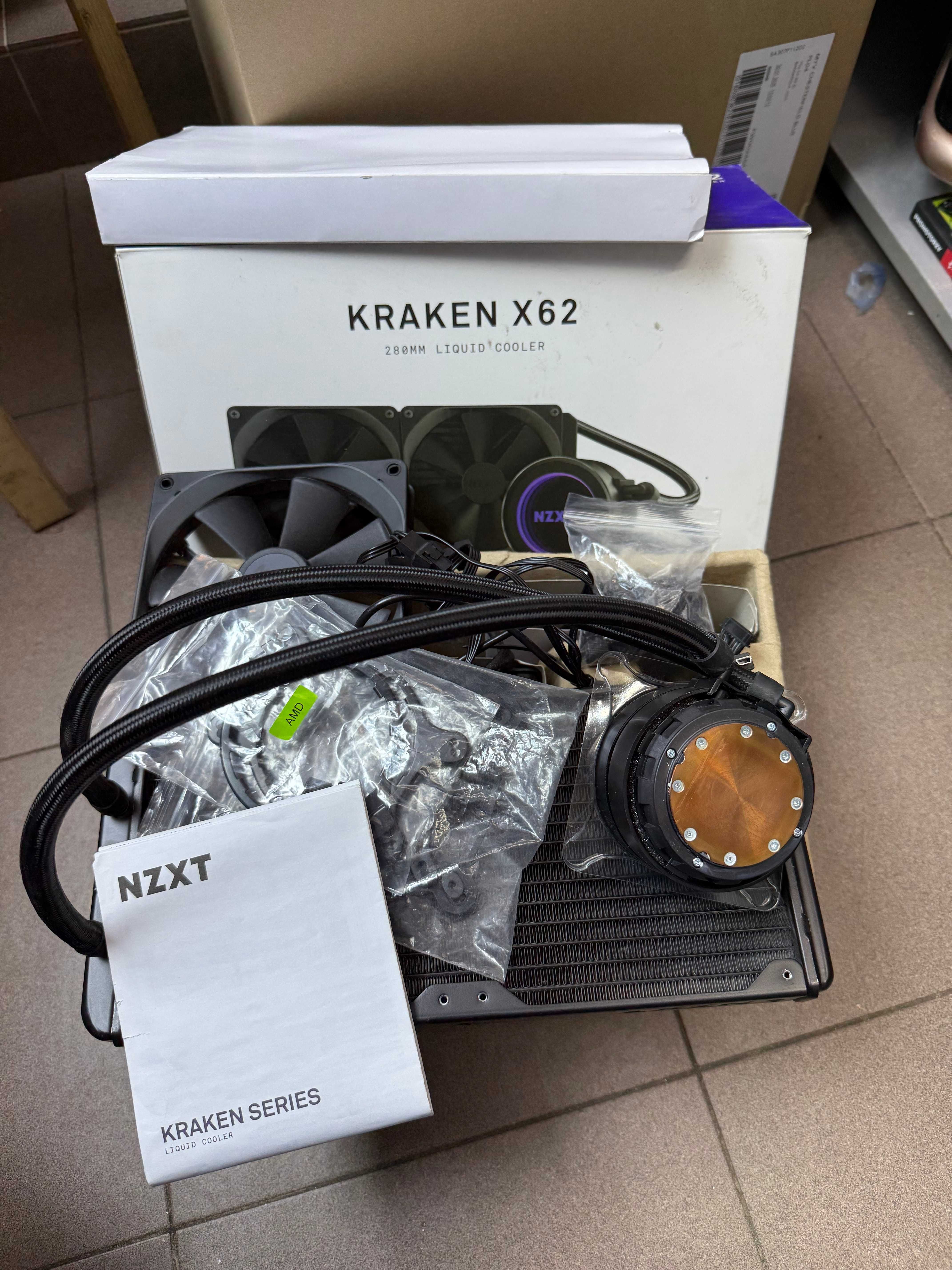 Chłodzenie wodne Kraken X62 280 mm Intel Amd