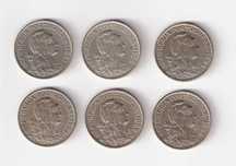 Moedas de 1 Escudo Alpaca anos 1960 a 1968