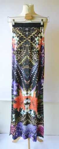 Spódniczka Wzory NOWA Long Maxi Lipsy XS 34 Boho