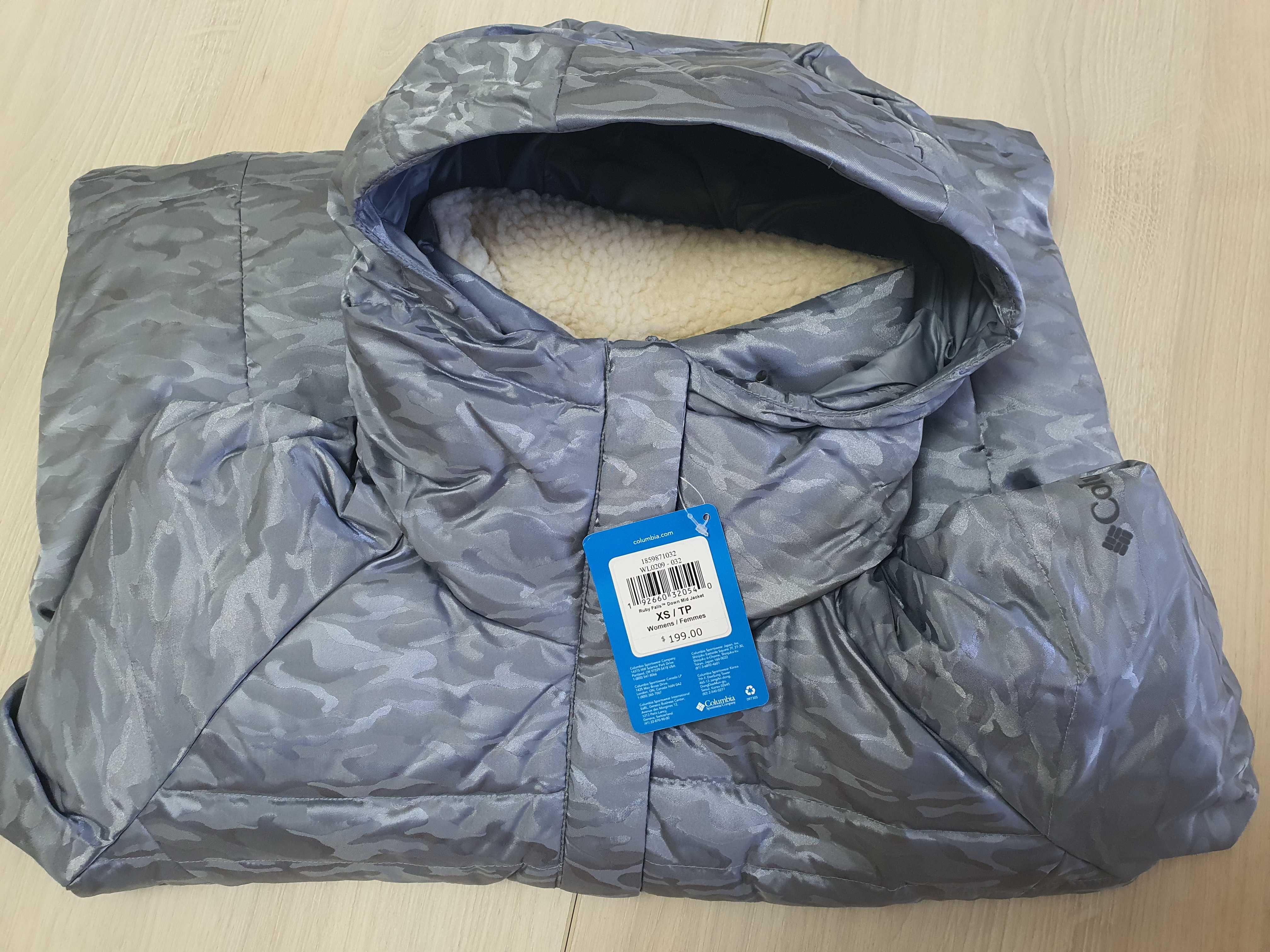 Зимнее новое пальто пуховик Columbia Ruby Falls Down Jacket XS