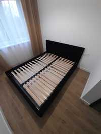 Łóżko podwójne tapicerowane  160x200 kolor czarny