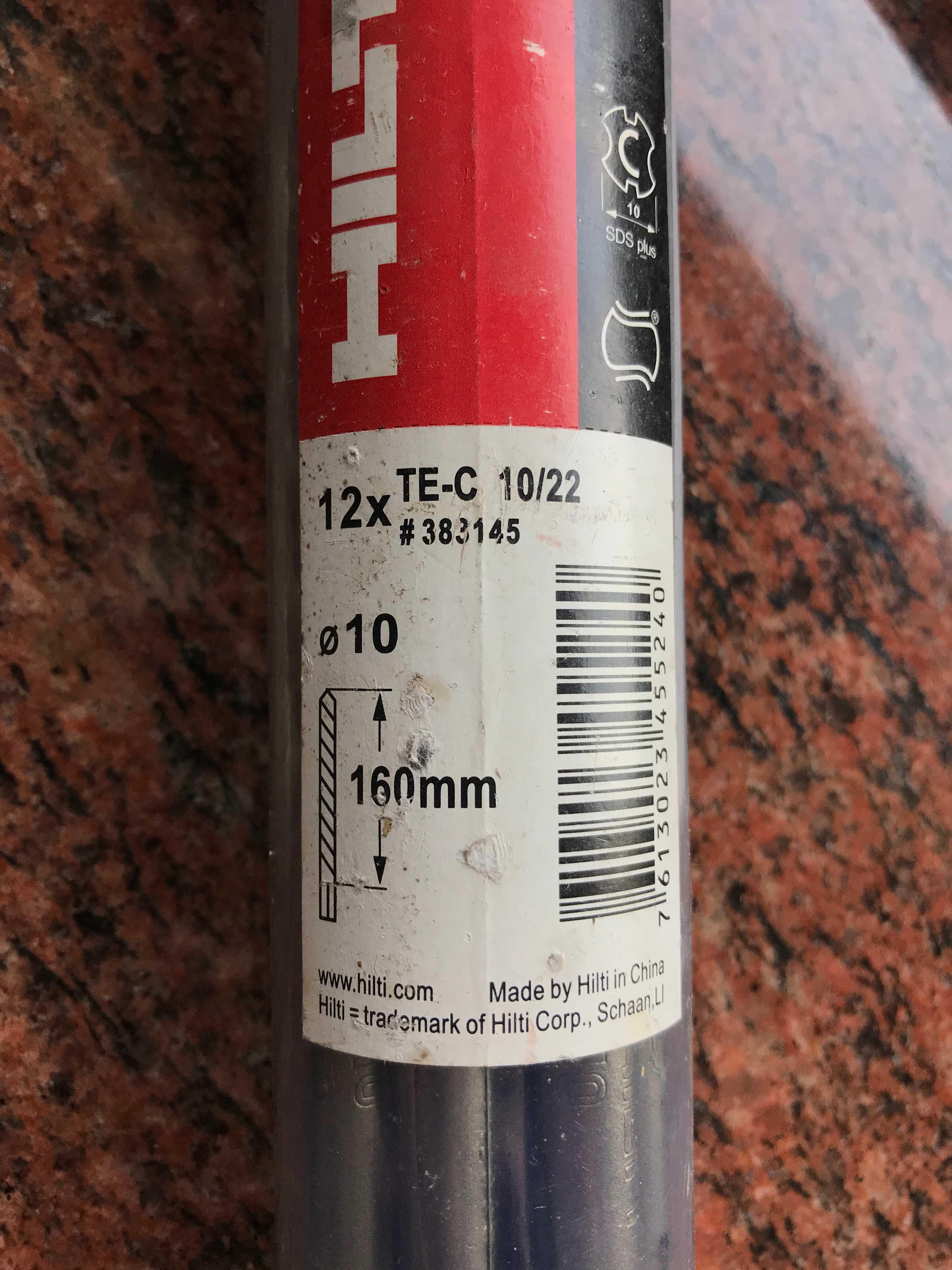 Wiertła HILTI SDS plus opak 12szt/lub pojedynczo  fi 10.fi 8