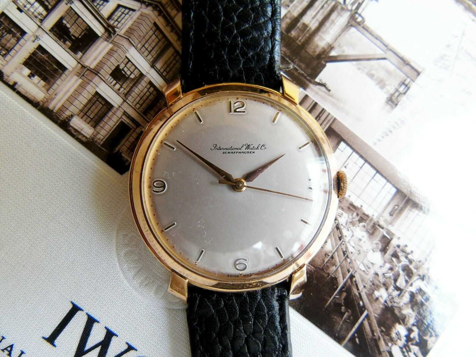 Zegarek IWC złoty  Schaffhausen,  18k/750, płetwy rekina ,38mm