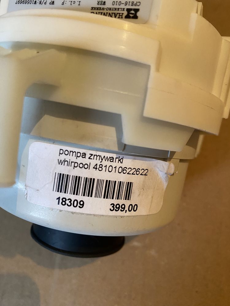 Pompa myjąca zmywarka Whirpool NOWA