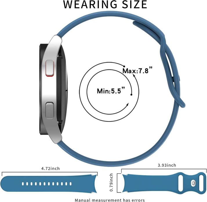 Pasek do Samsung Galaxy Watch 4 z wzorem serca czarny