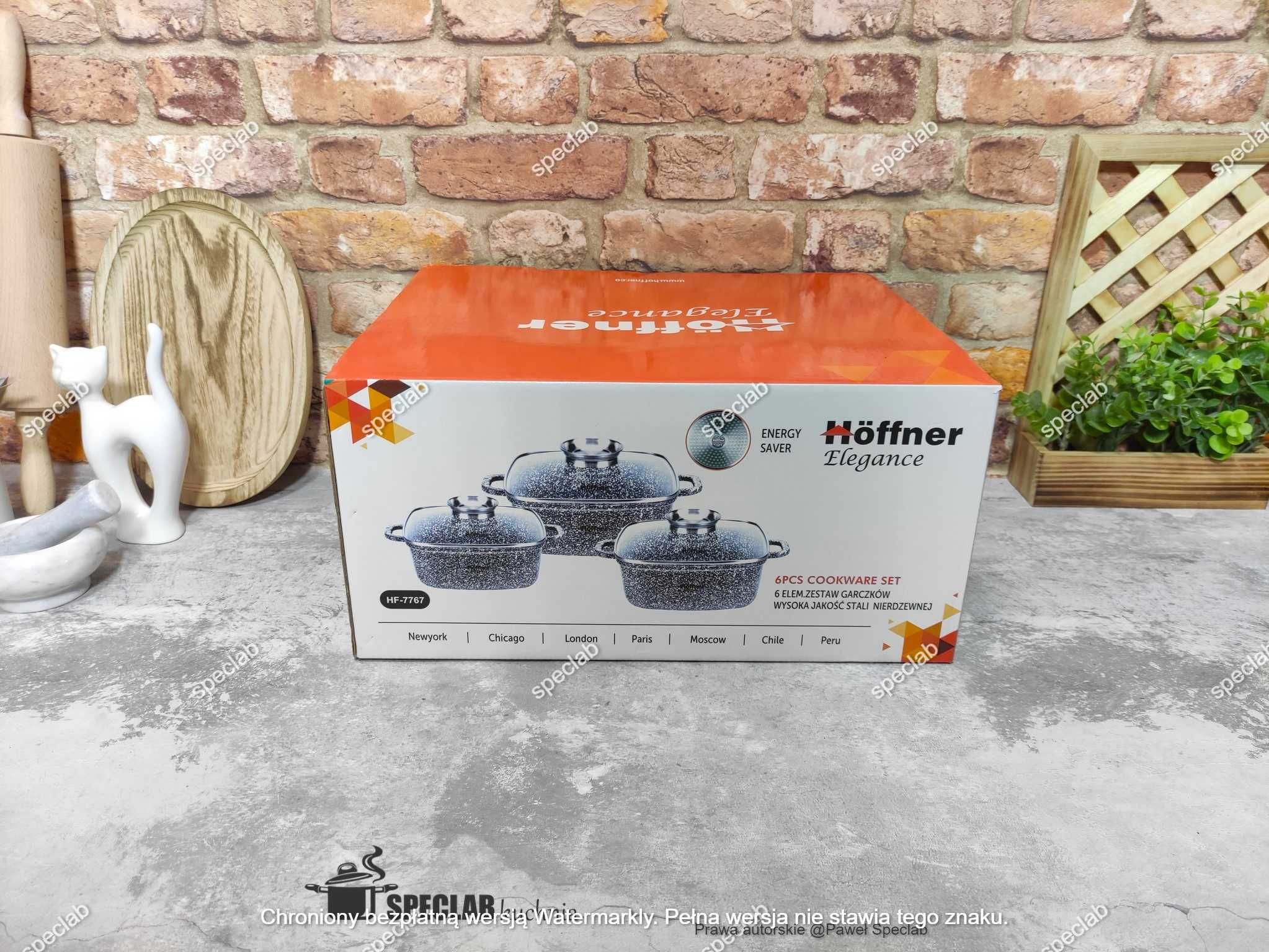 Zestaw garnków HF-7767. Gaz, indukcja, halogen, piekarnik
