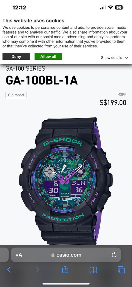 G-Shock Zegarek Sportowy NOWY!