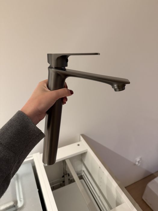 Bateria nablatowa łazienkowa mexen grafitowa czarna