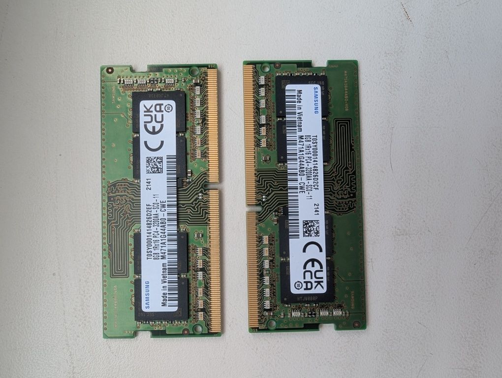 Оперативна пам'ять: Samsung DDR4 1Rx16 PC4-3200AA-SCO-11