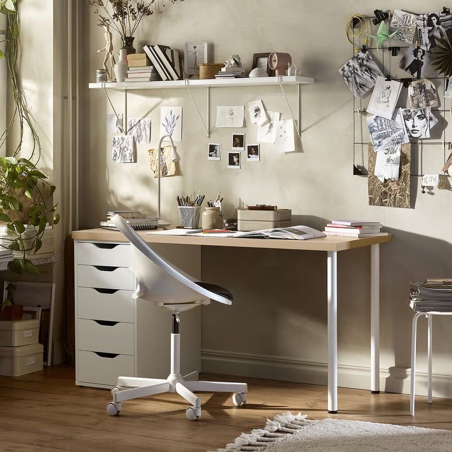 Secretária IKEA LAGKAPTEN / ALEX 140x60 - cor branca