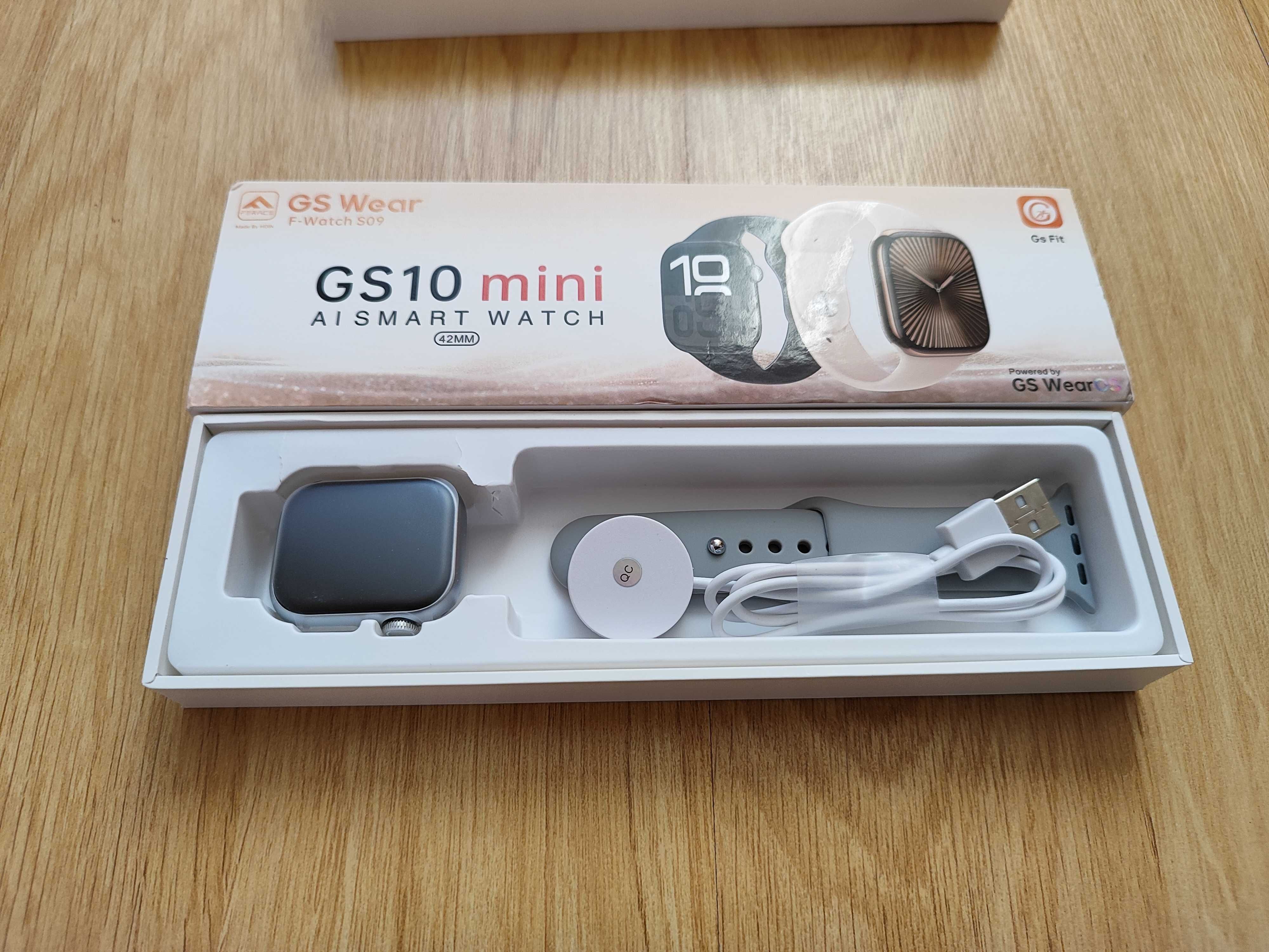 Смарт годинник GS10 Mini 42мм Gold українська мова