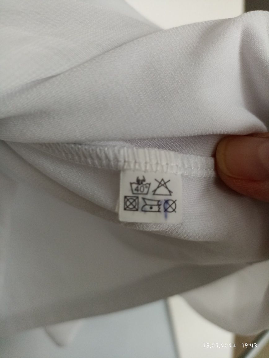 Sukienka krótka lato szyfon kwiaty biała Cinamoon XS/S