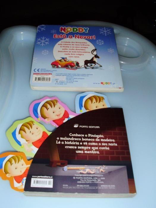 Livros Noddy e Pinóquio - como novos