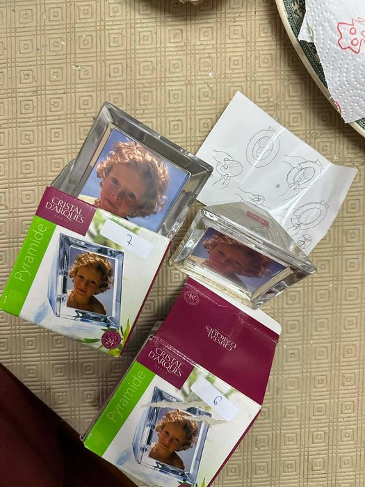 2 molduras cristal novas