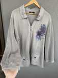 Folk Oryginalny sweter bluza narzutka kardigan etno boho XL 42