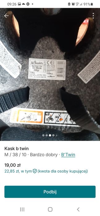 Kask b.twin 52 56 b.dobry