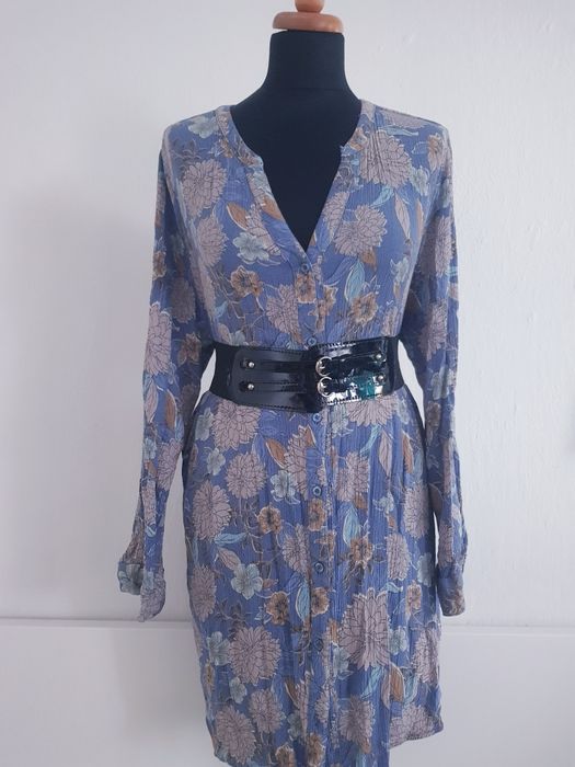 Bluzka koszulowa koszula tunika damska marki Janina rozmiar XL/2XL