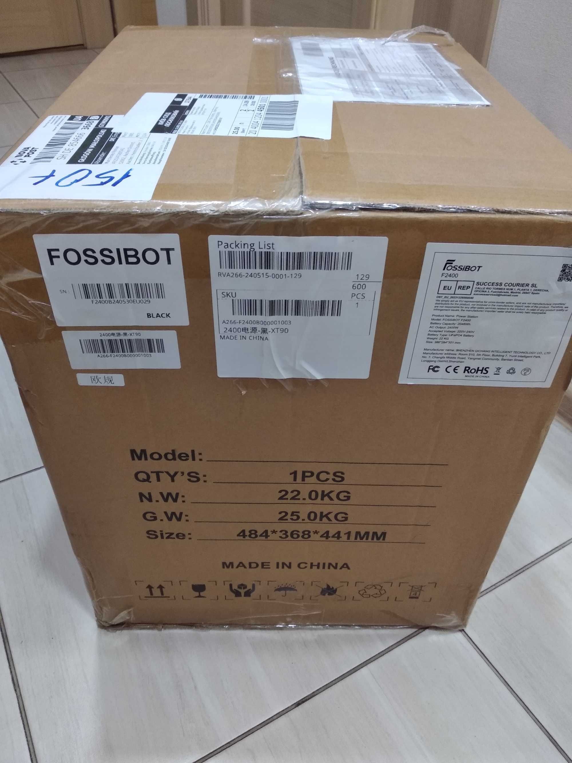 Зарядна станція Fossibot F2400  2048Wh Black