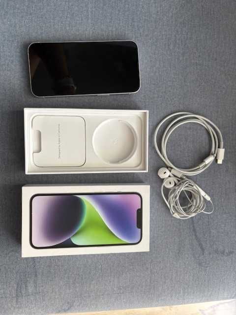 Apple IPhone 14 Fioletowy+ Gwarancja+ Słuchawki i Kabel Orginalny