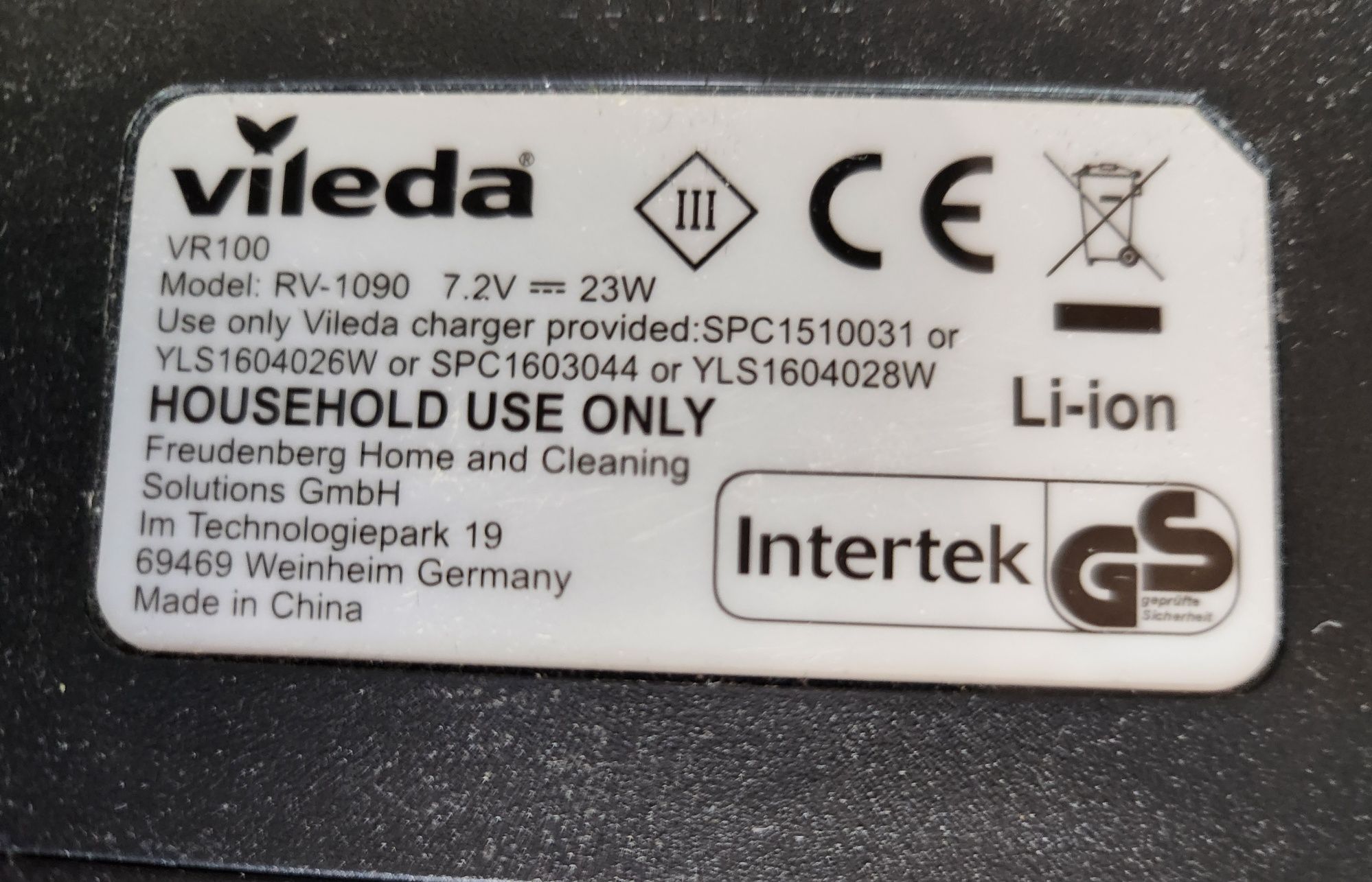 Odkurzacz Vileda VR100
