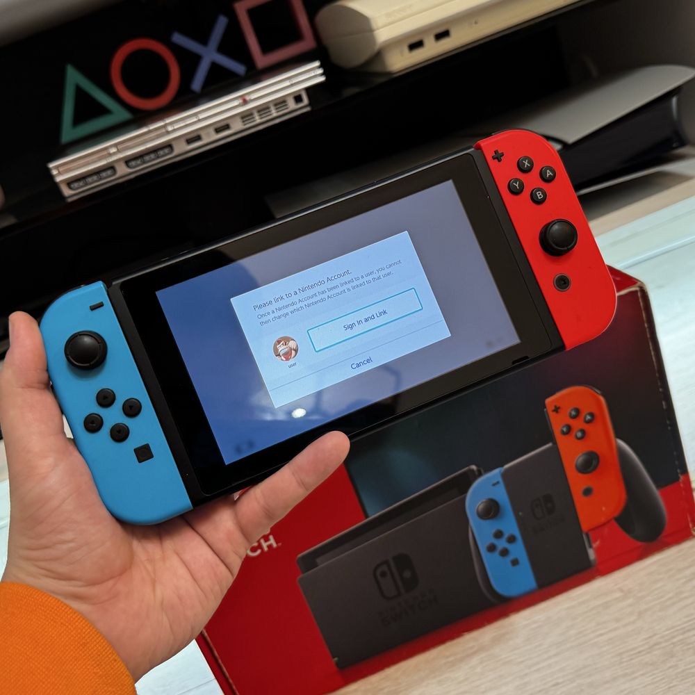 Nintendo Switch V2 Gwarancja Pełny zestaw konsola przenośna