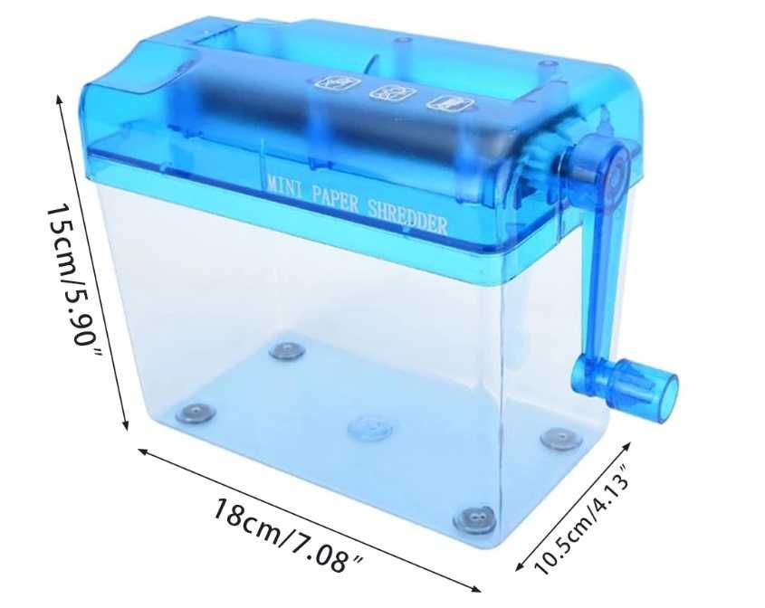 hand shredder / destruidora de papel manual pequena