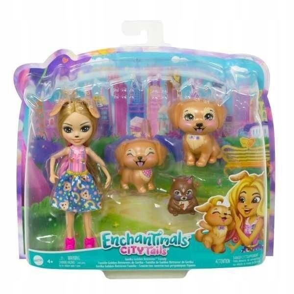 Enchantimals Lalka Rodzina Pieski Hhb85, Mattel