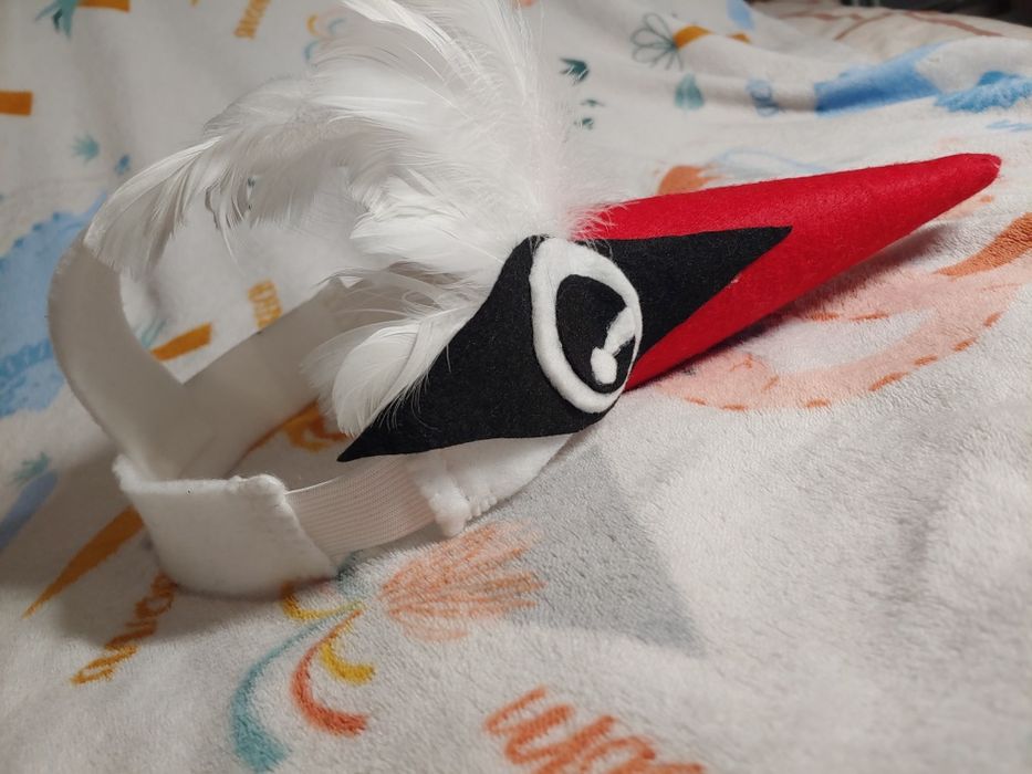 Дитячий костюм пташки "Лелека" / Аист / маска / наголовник