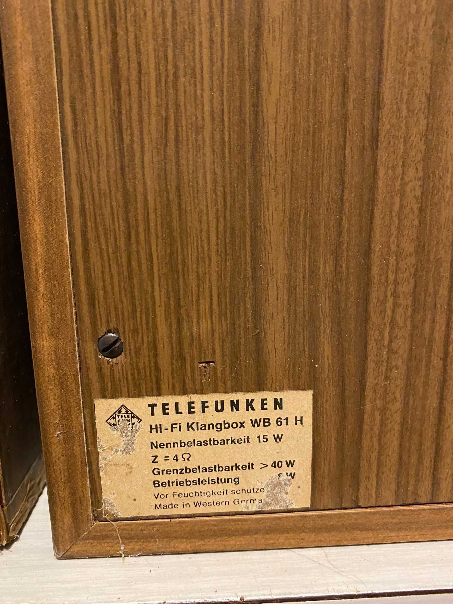 Colunas Telefunken WB 61 H (coleccionadores)