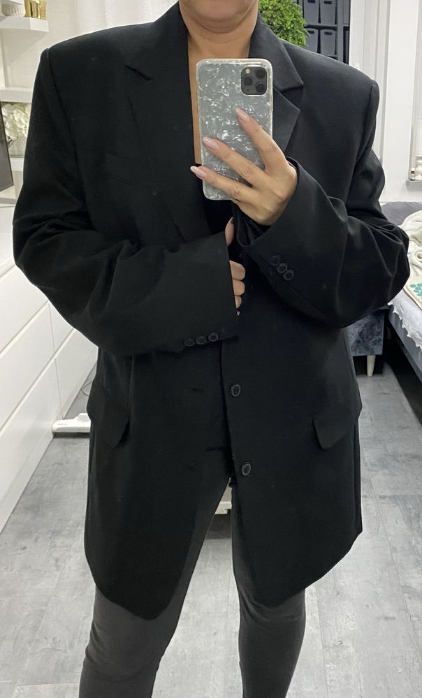 Czarna marynarka oversize xl-xxxl przeskalowana męska