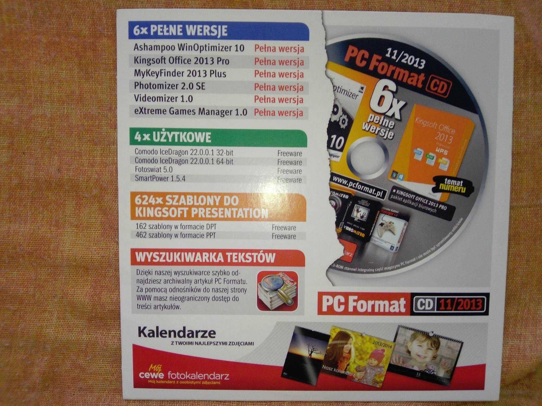 PC Format 11 2013 listopad (159) Gazeta + płyta CD Czasopismo