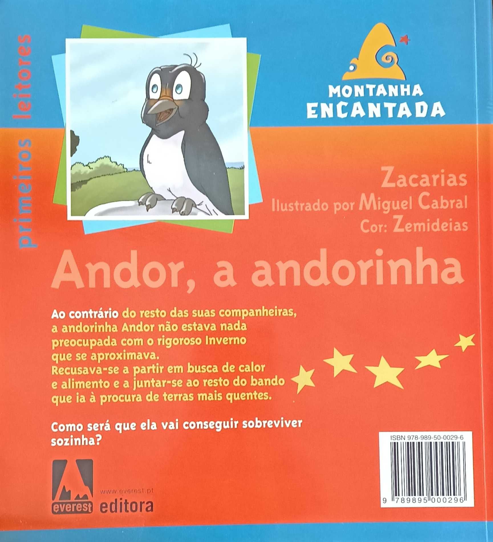 Livro "Andor, a Andorinha" Série Cantar de Galo