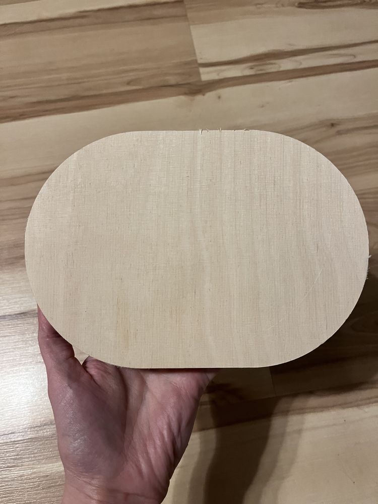 Podstawka drewniana decoupage owal owalna 10 sztuk