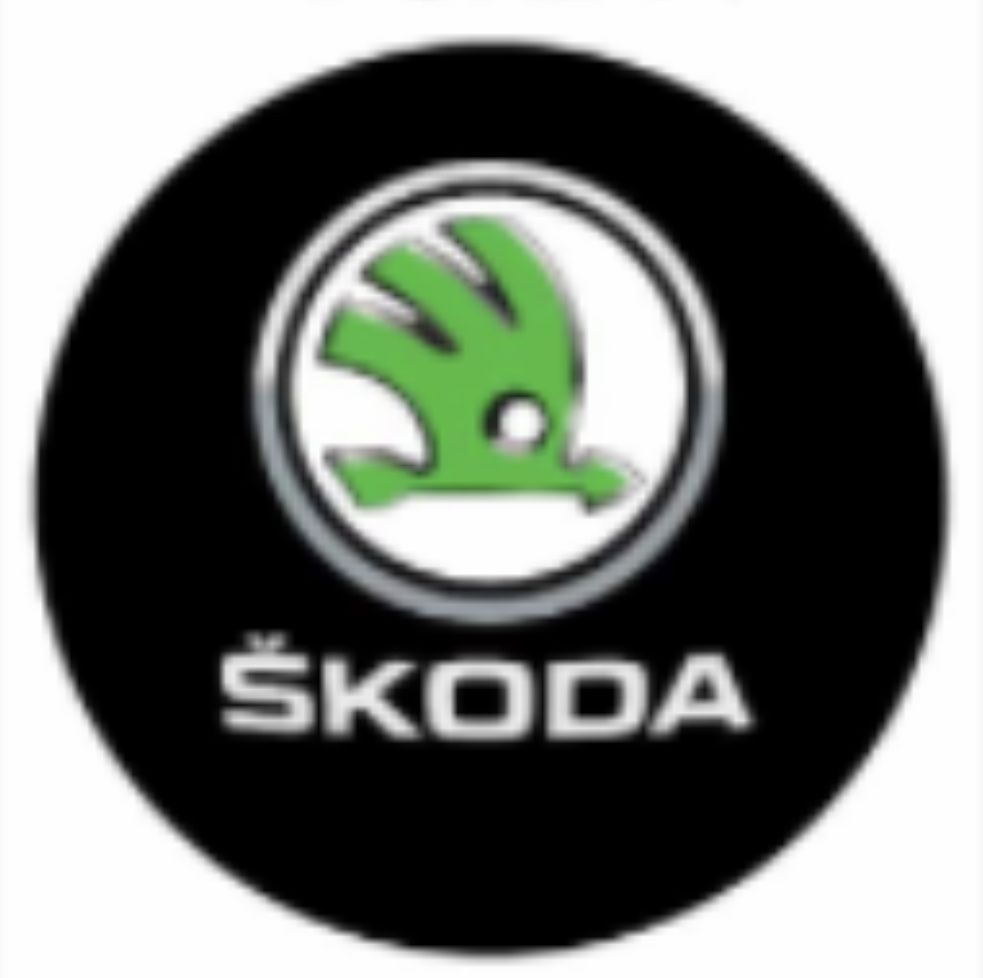 Логотип підсвічування дверей Шкода Skoda
