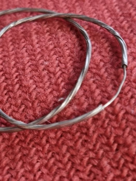 Kolczyki srebrny o średnicy 4cm