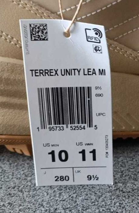 Влагозащищенные Ботинки Adidas Terrex Unity Leather Mid RainRDY GZ3969