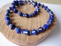 Naszyjnik Lapis lazuli Jaspis niebieski Zmniejsza nadmierną wrażliwość