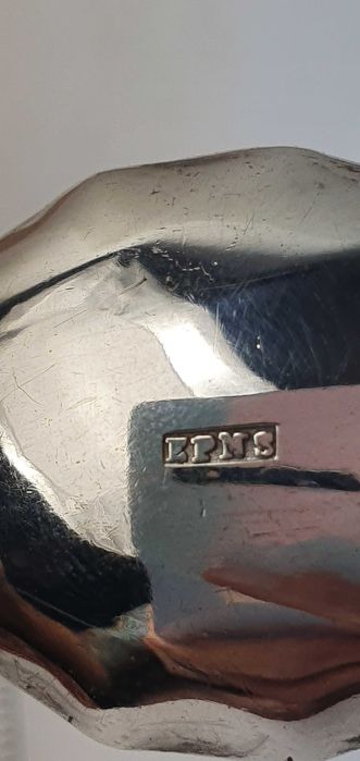 Zestaw pięknych posrebrzanych łyżeczek w stylu Art Deco Antyk, Pudełko