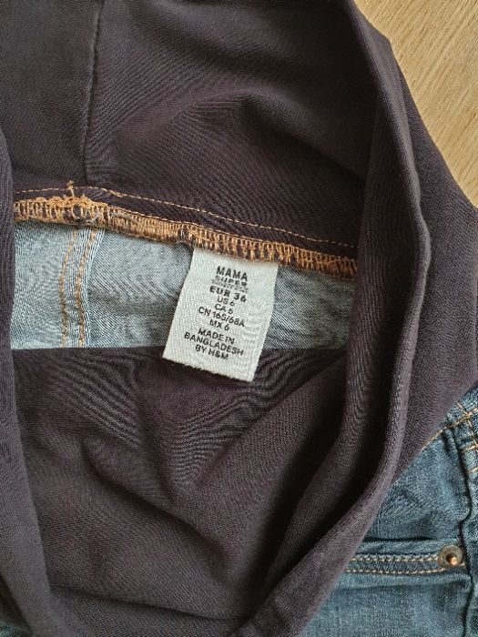 Spodnie jeansy ciążowe H&M Mama r. 36 , S