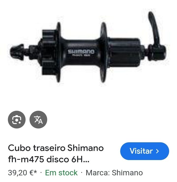 Cubos dianteiro e traseiro