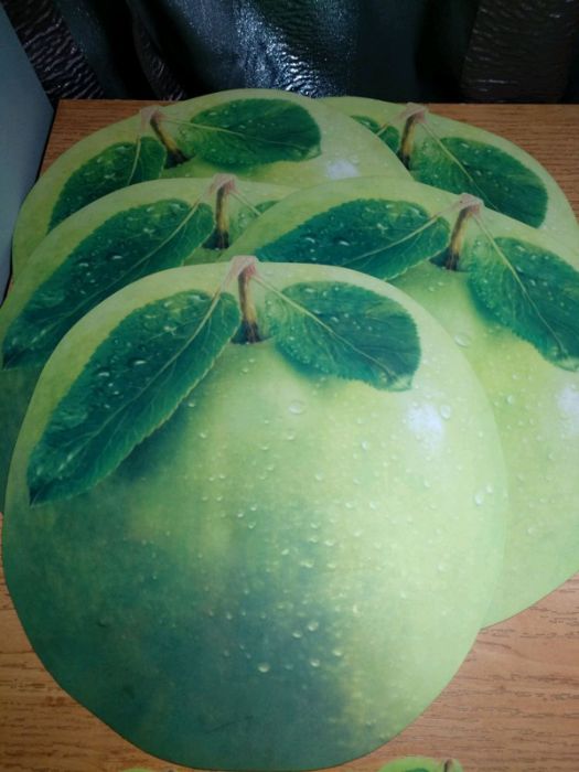 Подставки под горячее ,,Яблоко,, набор из 9 шт.