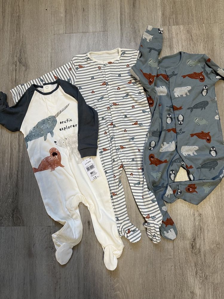 Комплект Matalan Baby Unisex 3-Pack Arctic 6-9міс